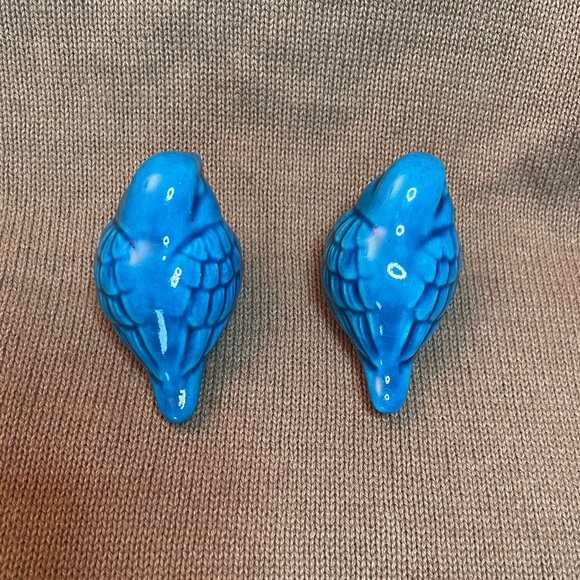 Blue Ceramic Birds Set of 2 - Picture 4 of 6